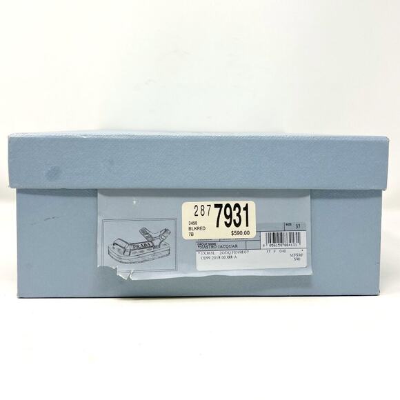 Prada Nomad Logo Print Platform Rubber Sole Sandals -‎ Size 37 - Picture 7 of 8